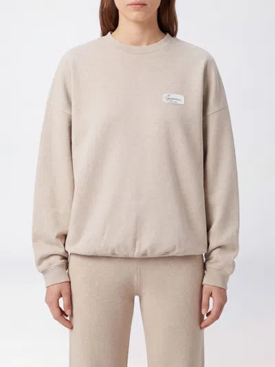 Jacquemus Sweatshirt Woman Color Beige In Neutral