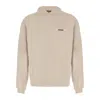 Jacquemus Ribbed Hooded Sweater Featuring Gros Grain In Gray