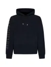 Jacquemus Hooded Typo Sweatshirt With Logoed Sleeve In Black