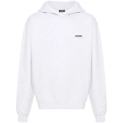 Jacquemus Man Sweatshirt Light Grey Size Xxl Cotton In Gray