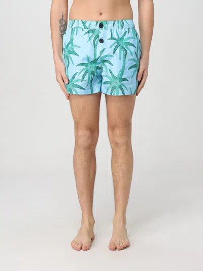 JACQUEMUS SWIMSUIT JACQUEMUS MEN COLOR GNAWED BLUE,G79438011