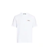 Jacquemus Le T-shirt Gros Grain White T-shirt With Logo Patch On The Front In Cotton Man In White