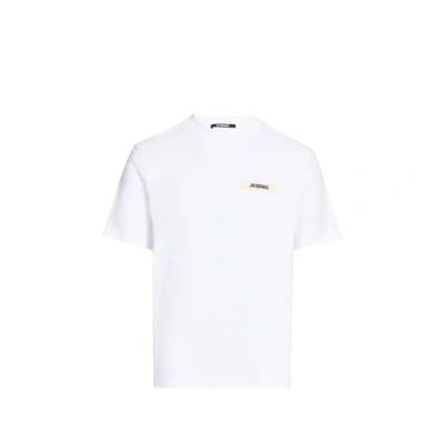 JACQUEMUS T-SHIRT DROIT GROS GRAIN EN COTON