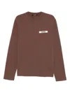 Jacquemus Le Sweatshirt Gros Grain Sweatshirt In Brown