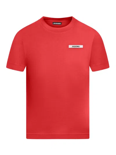 Jacquemus T-shirt Gros Grain In Red
