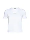 Jacquemus T-shirt Gros Grain With Logo In White