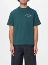 Jacquemus Mens Club Dark Green Embroidered-print Long-sleeve Cotton Shirt In Blue