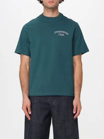 JACQUEMUS T-SHIRT JACQUEMUS MEN COLOR GREEN,H33210012