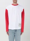 Jacquemus Color-block Long-sleeve T-shirt With Logo Accents In White