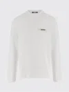 Jacquemus Le Tshirt Gros Grain Cotton Ls  T-shirt In White