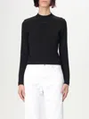 Jacquemus Top Le T-shirt Gros Grain In Cotone Stretch In Black