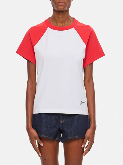JACQUEMUS T-SHIRT JACQUEMUS WOMAN COLOR WHITE,G49372001