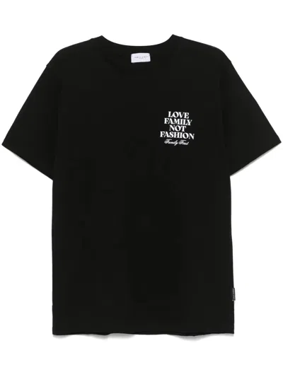 Family First Statement T-shirt In Black
