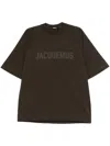 Jacquemus Typo T-shirt In Brown