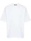 Jacquemus Typo Logo Crewneck T-shirt In White