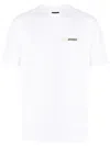 Jacquemus T-shirt Le T-shirt Gros-grain In White