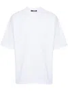 Jacquemus Typo Logo Crewneck T-shirt In White