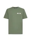 Jacquemus Grosgrain Brand Tab T-shirt In Pale Green