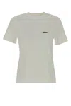 Jacquemus Le Tshirt Gros Grain Mc In Gray