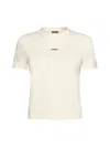 Jacquemus T-shirt With Gros Grain Logo In Neutral