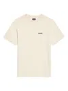 Jacquemus Le T-shirt Gros Grain Beige T-shirt With Logo Patch On The Front In Cotton Man In Neutral