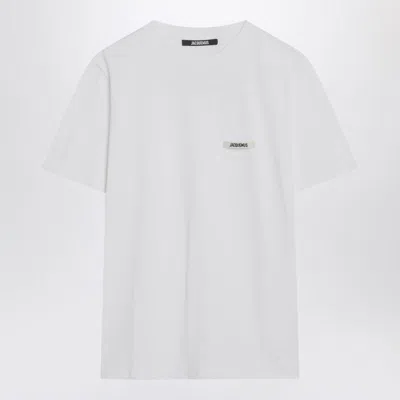 Jacquemus White T-shirt With Logo Patch Women