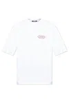 Jacquemus Mens Station Patch White Stazione Brand-patch Cotton-jersey T-shirt In White