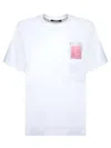 Jacquemus Classic Crew Neck T-shirt With Transparent Chest Pocket