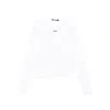 Jacquemus Logo-patch Long-sleeve T-shirt In White