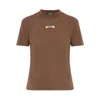 Jacquemus The Gros Grain T-shirt In Brown