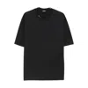 Jacquemus Mens Dark Navy Logo-embroidered Cotton T-shirt In Black