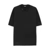 Jacquemus Mens Dark Navy Logo-embroidered Cotton T-shirt In Black