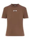 Jacquemus The Gros Grain T-shirt In Brown