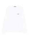 Jacquemus Le T-shirt Gros Grain Manches Longues In White