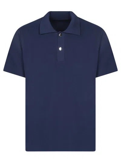 Jacquemus Le Polo Maille Oversized Polo Shirt In Blue