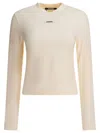 Jacquemus Le Gros Grin Logo-detail Long-sleeve T-shirt In Neutral