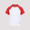 Jacquemus Raglan T-shirt With Red Sleeves And Subtle Logo