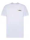 Jacquemus Le Tshirt Gros Grain Cotton T-shirt In White