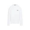 Jacquemus Man Sweatshirt Light Grey Size Xxl Organic Cotton In White