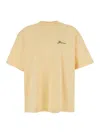 Jacquemus Yellow T-shirt With Logo On The Front And Print On The Back In Yellow
