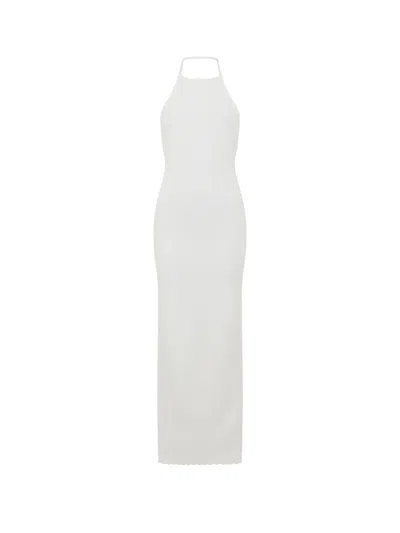 Jacquemus Tablier Midi Dress In White