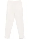 Jacquemus Tailored Beige Trousers With Concealed Front Closure In White