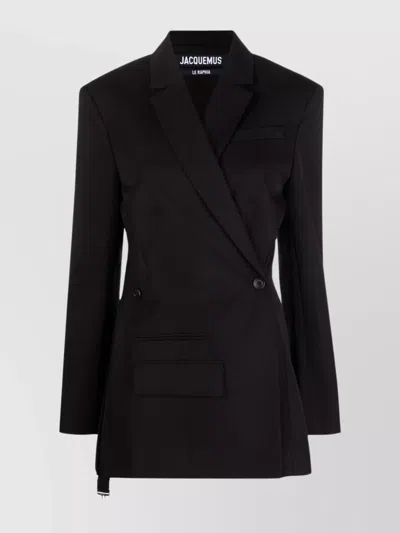 JACQUEMUS TAILORED DOUBLE-BREASTED BLAZER WITH STRUCTURED SHOULDERS