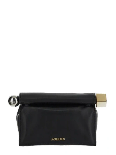 Jacquemus Take Out Clutch Bag In Black