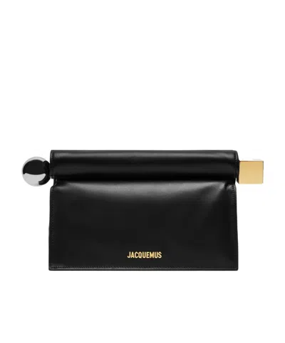 Jacquemus Take Out Clutch Bag In Black