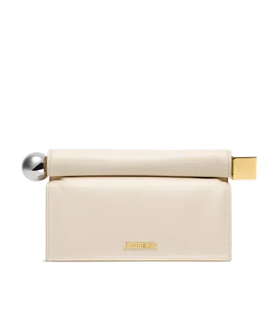 Jacquemus Take Out Clutch Bag In Nude