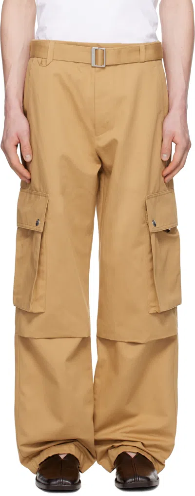 JACQUEMUS TAN LA CROISIÈRE 'THE CARGO' PANTS