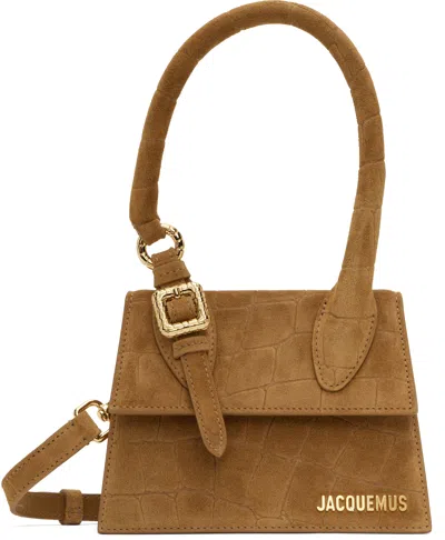 Jacquemus Tan La Croisière 'the Medium Chiquito With Buckle' Bag In 830 Camel