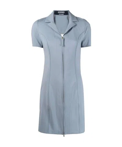 Jacquemus Tangelo Mini Tennis Dress In Blue