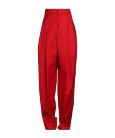 Jacquemus Tapered Trousers In Red